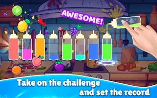 فرز المياه - لغز فرز الألوان